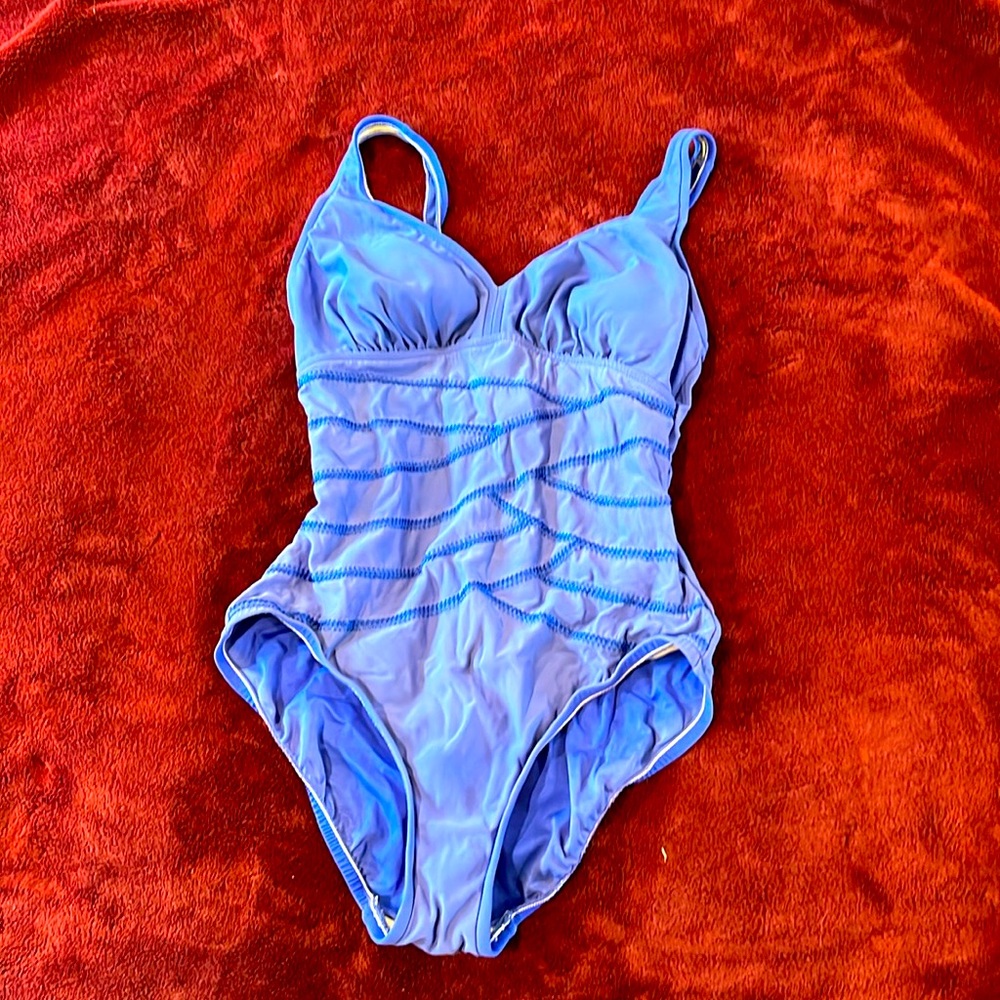 INC INTERNATIONAL CONCEPTS•| Cobalt Blue One Piece Bathing/Swim Suit